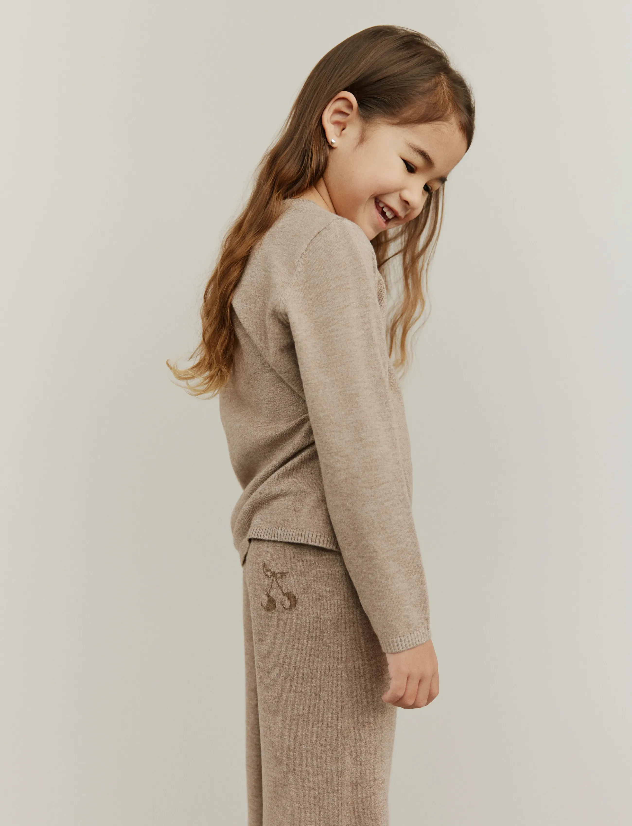 Sofie Schnoor Baby and Kids - LOVASK TROUSERS - bikses - brown melange - 3