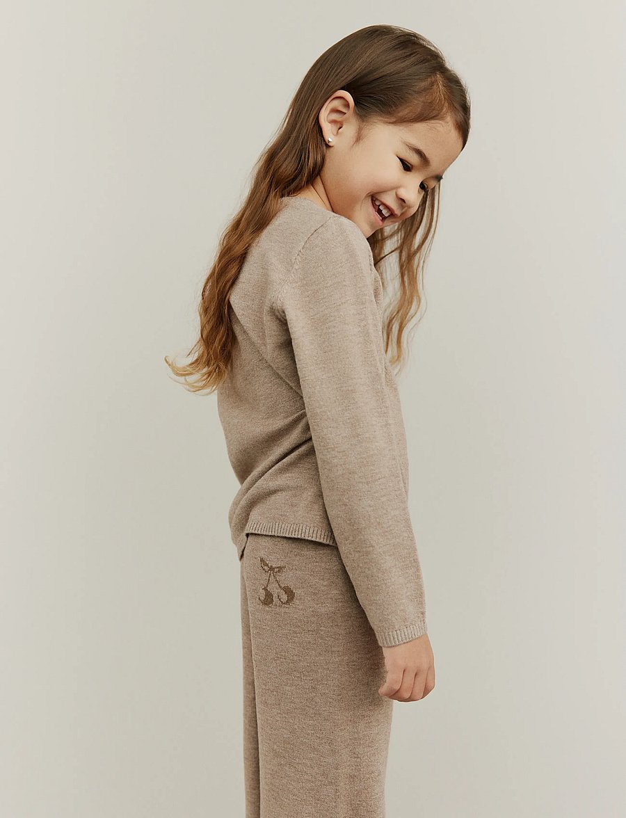 Sofie Schnoor Baby and Kids - LOVASK TROUSERS - bukser - brown melange - 3