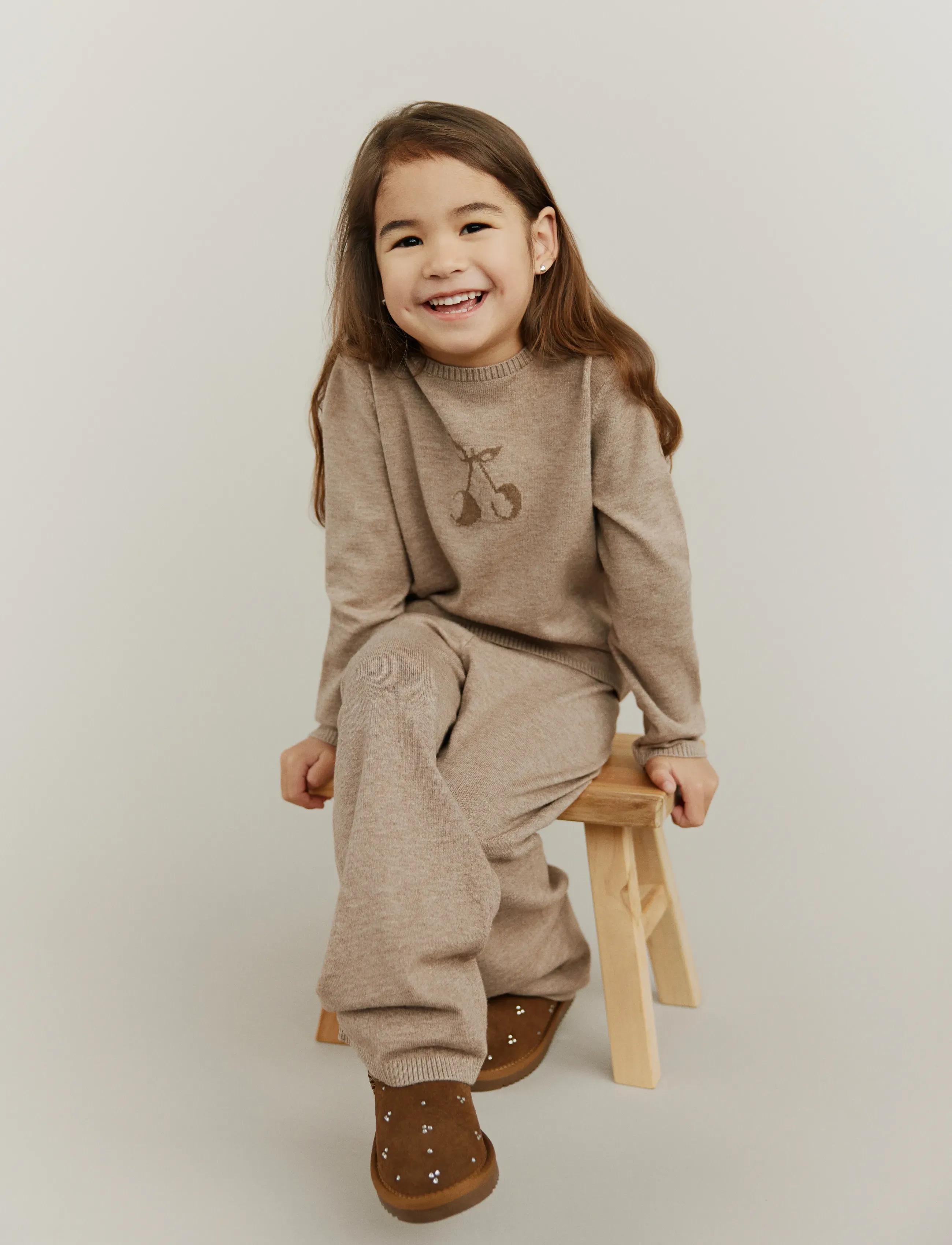 Sofie Schnoor Baby and Kids - LOVASK TROUSERS - bikses - brown melange - 4