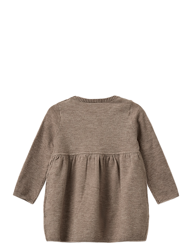 Sofie Schnoor Baby and Kids - DAGNYSB DRESS - långärmade vardagsklänningar - brown melange - 2