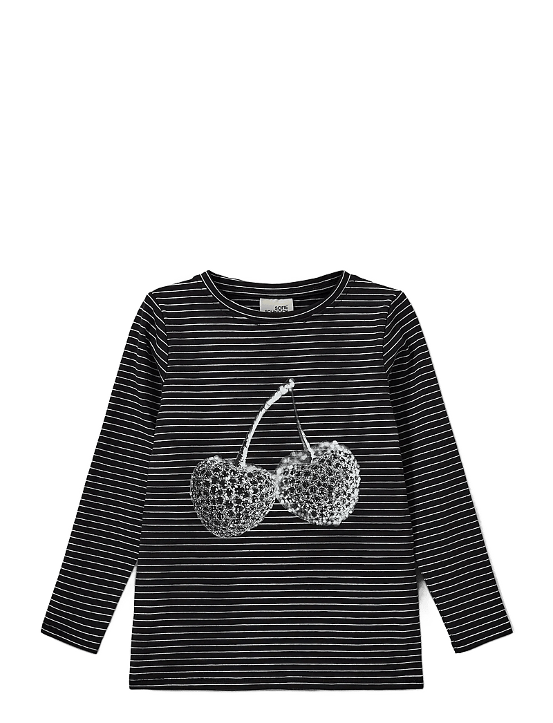 Sofie Schnoor Baby and Kids - RAMITASK T-SHIRT LONG SLEEVE - langærmede t-shirts - black - 0