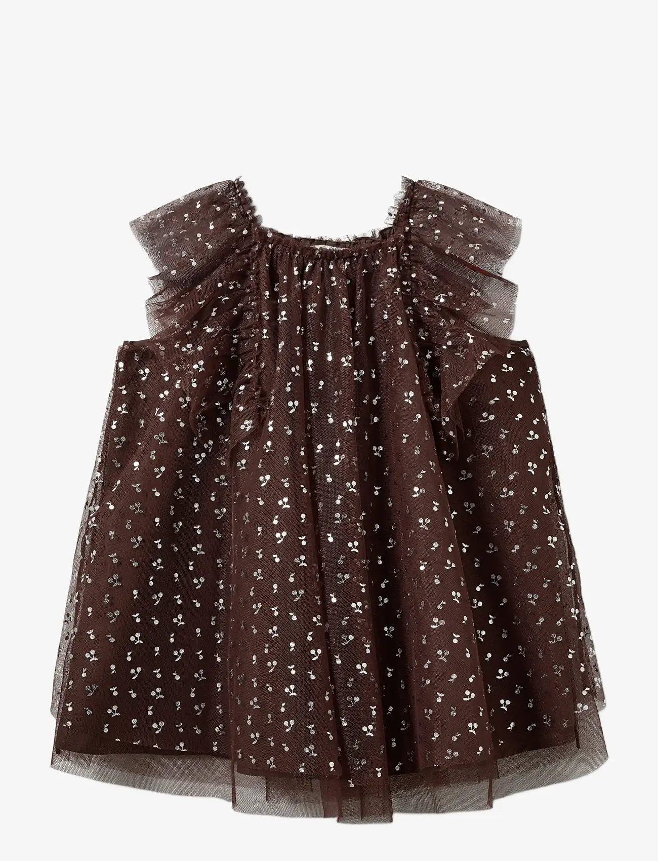 Sofie Schnoor Baby and Kids - BLOSSOMSK DRESS - festklänningar - brown - 1