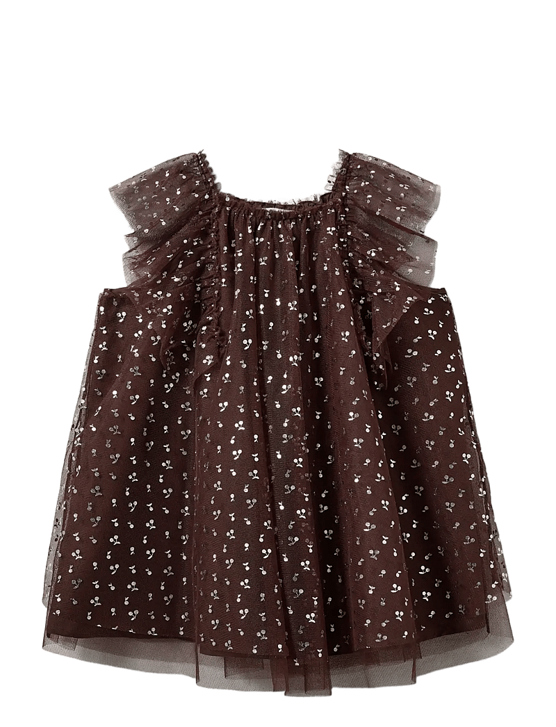Sofie Schnoor Baby and Kids - BLOSSOMSK DRESS - festklänningar - brown - 1