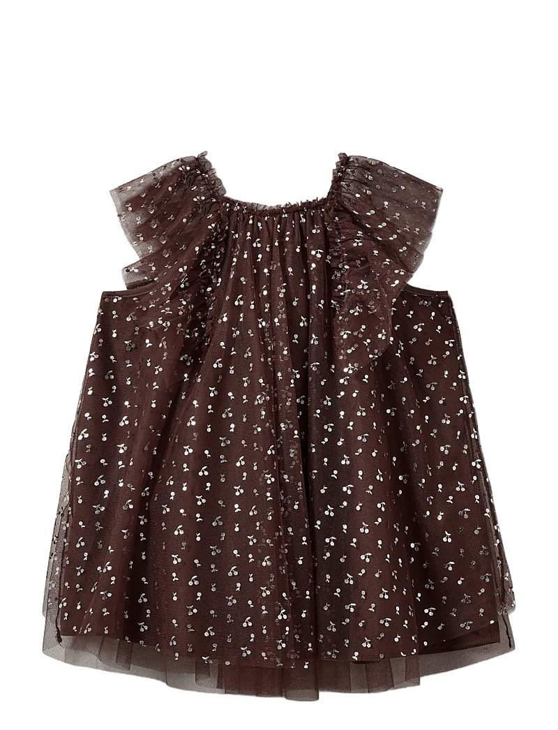 Sofie Schnoor Baby and Kids - BLOSSOMSK DRESS - festklänningar - brown - 2