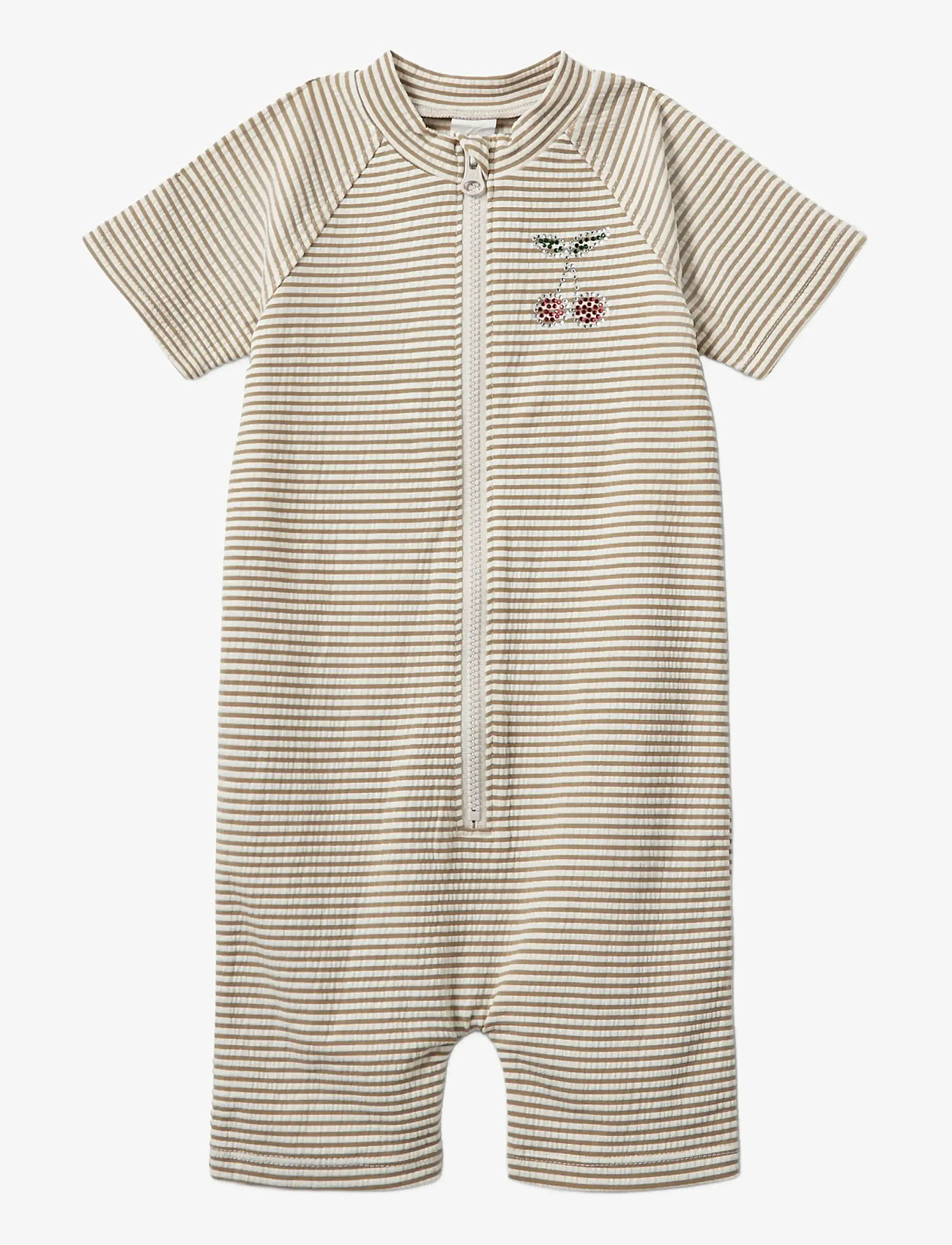 Sofie Schnoor Baby and Kids - TillaKB Swimsuit - gode sommertilbud - warm stone stripe - 0