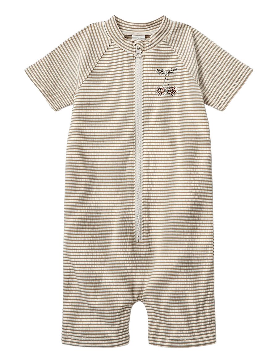 Sofie Schnoor Baby and Kids - TillaKB Swimsuit - baddräkter - warm stone stripe - 0
