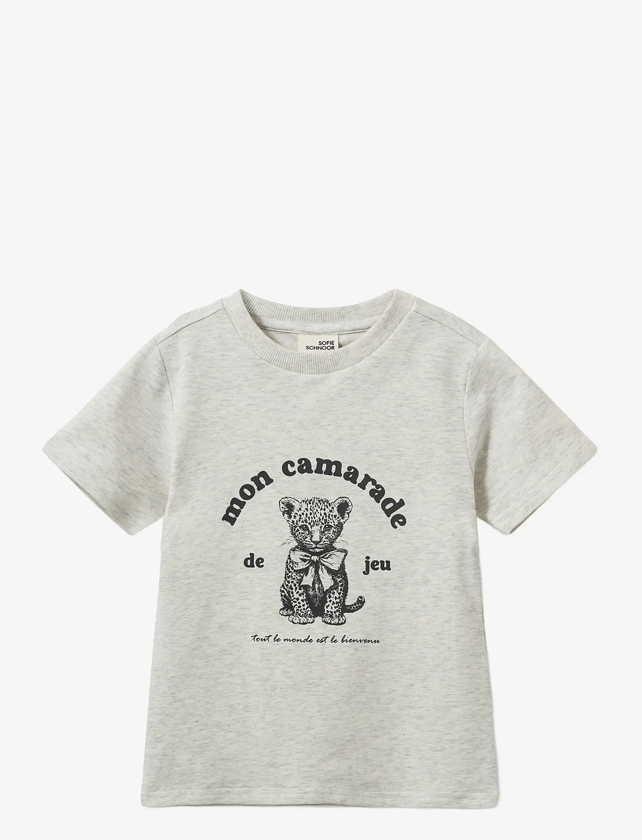 Sofie Schnoor Baby and Kids - EllieKB T-shirt - kurzärmelige - light grey melange - 0