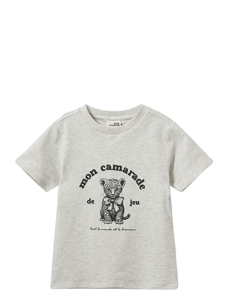 Sofie Schnoor Baby and Kids - EllieKB T-shirt - kurzärmelige - light grey melange - 0