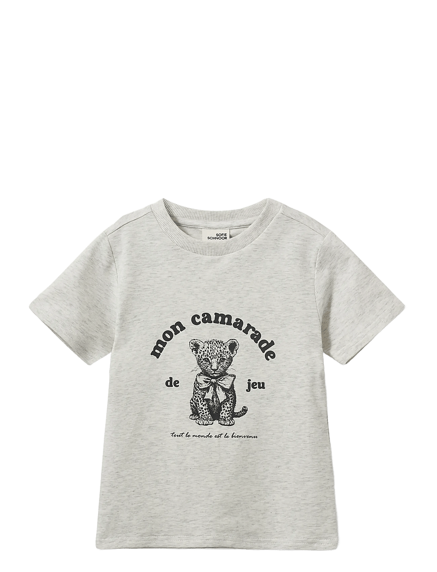 Sofie Schnoor Baby and Kids - EllieKB T-shirt - kurzärmelige - light grey melange - 0