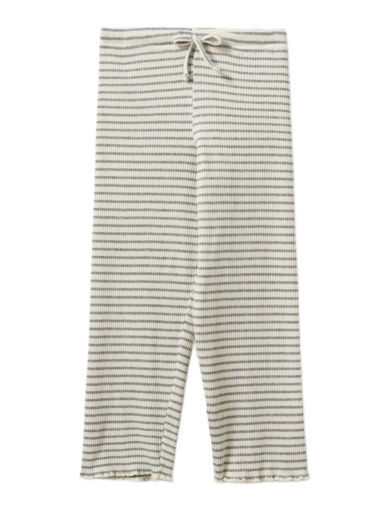 Sofie Schnoor Baby and Kids LovaKB Trousers - Underdele - GREY STRIPED / cream