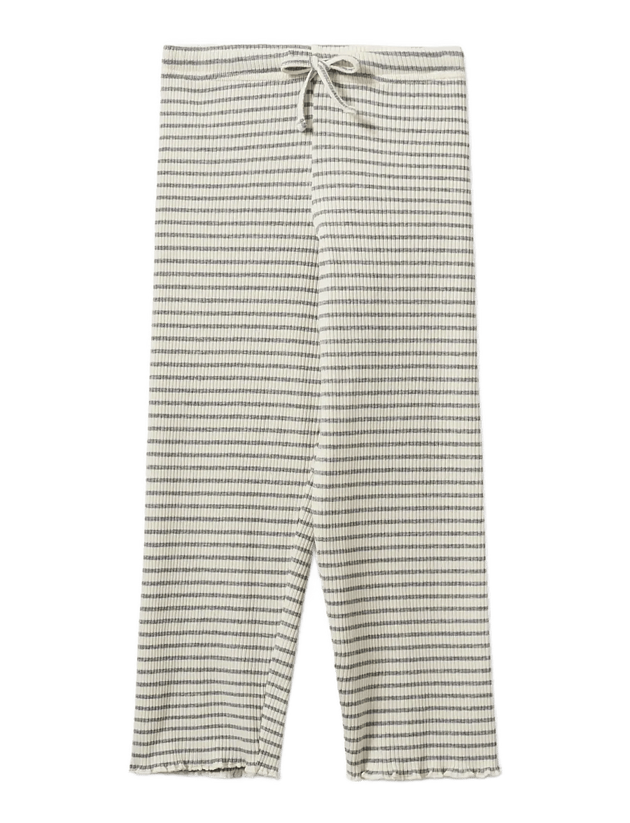 Sofie Schnoor Baby and Kids - LovaKB Trousers - bukser - grey striped - 0