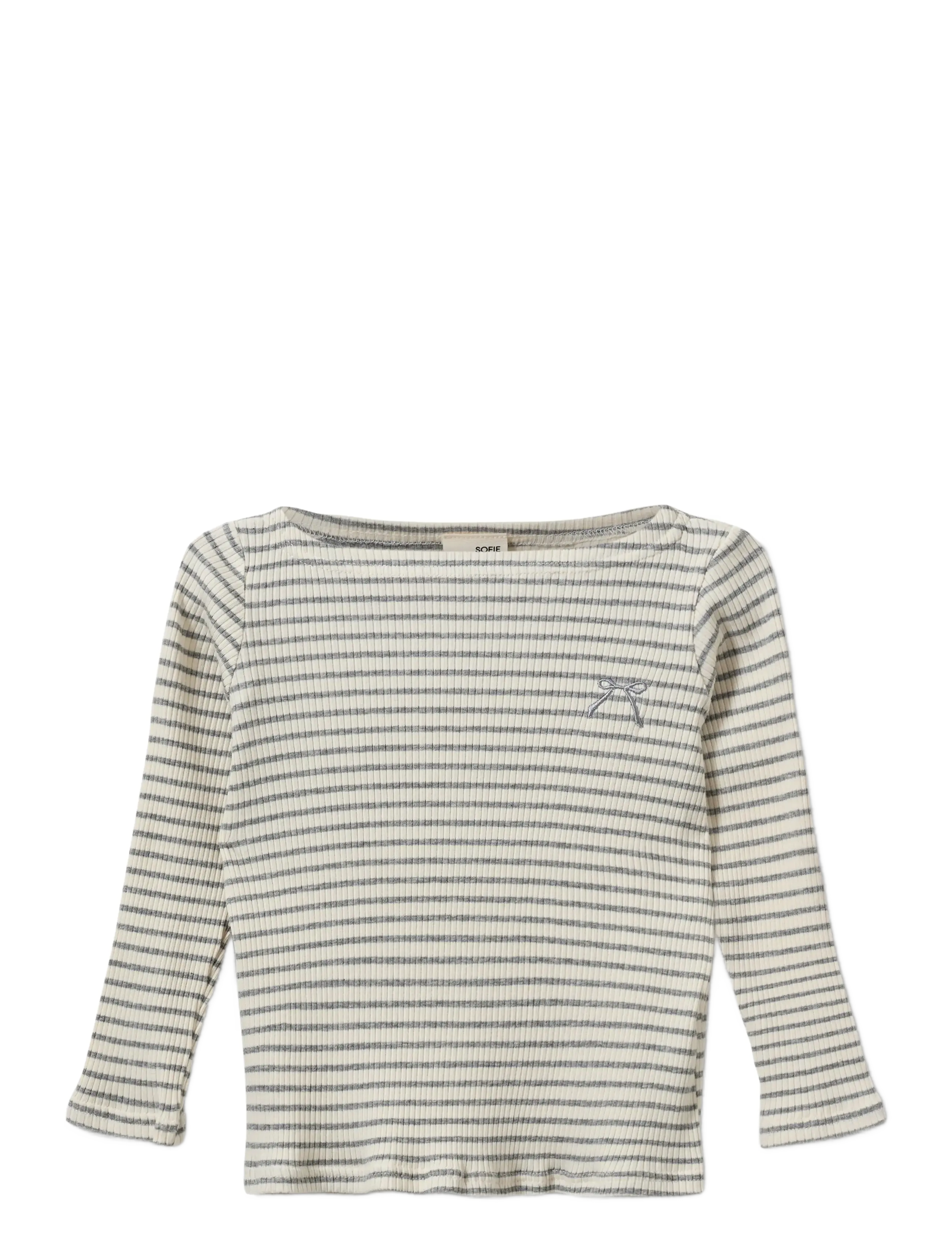 Sofie Schnoor Baby and Kids StephieKB T-shirt long sleeve - Kids 98-134 - GREY STRIPED / grey