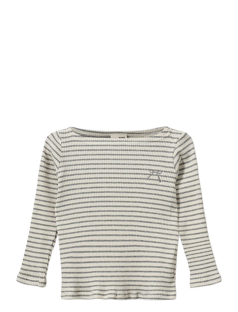 Sofie Schnoor Baby and Kids - StephieKB T-shirt long sleeve - langärmelig - grey striped - 0