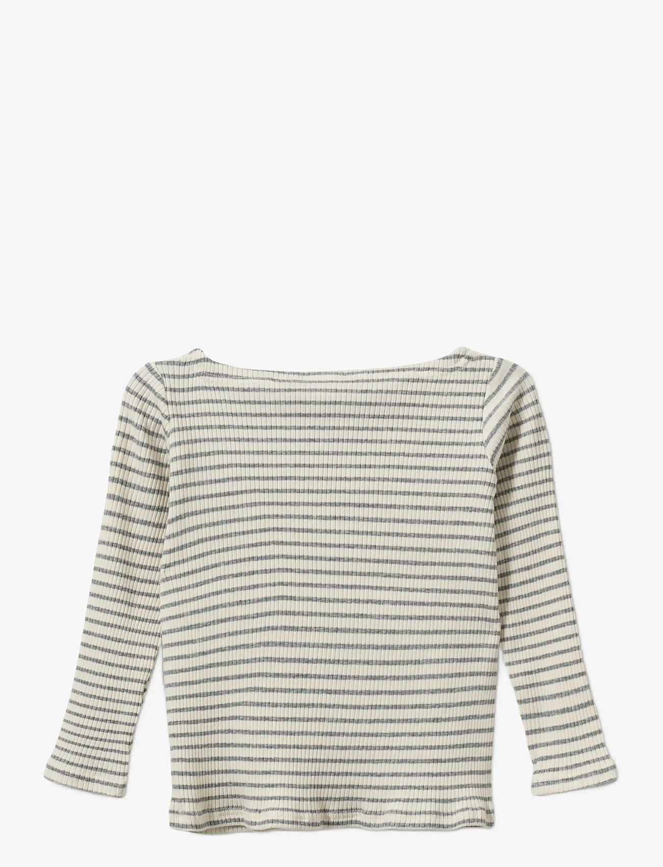 Sofie Schnoor Baby and Kids - StephieKB T-shirt long sleeve - langärmelig - grey striped - 1