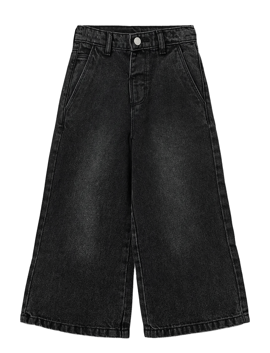 Sofie Schnoor Baby and Kids - GemmaKB Jeans - pantalons larges - washed black - 0