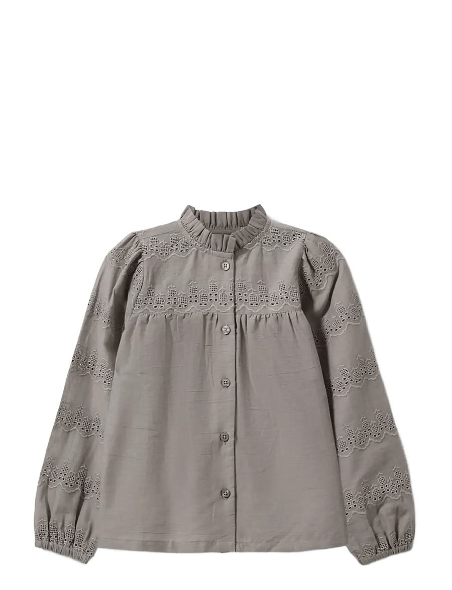 Sofie Schnoor Baby and Kids - DagmarKB Shirt - blusar & tunikor - stone grey - 0
