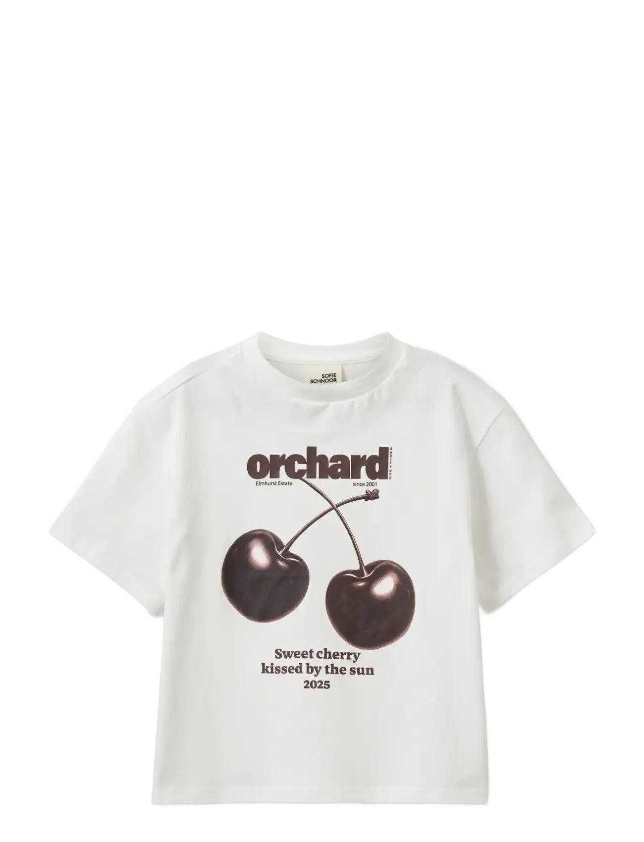 Sofie Schnoor Baby and Kids Astakb T-Shirt, 128, White, T-Shirts > Kortærmede, Børn