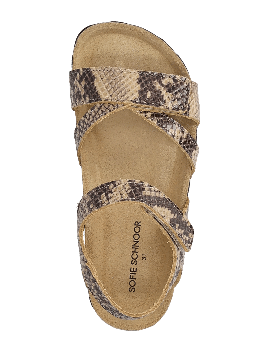 Sofie Schnoor Baby and Kids - LINAKB SANDAL - sandaalid - brown snake - 3