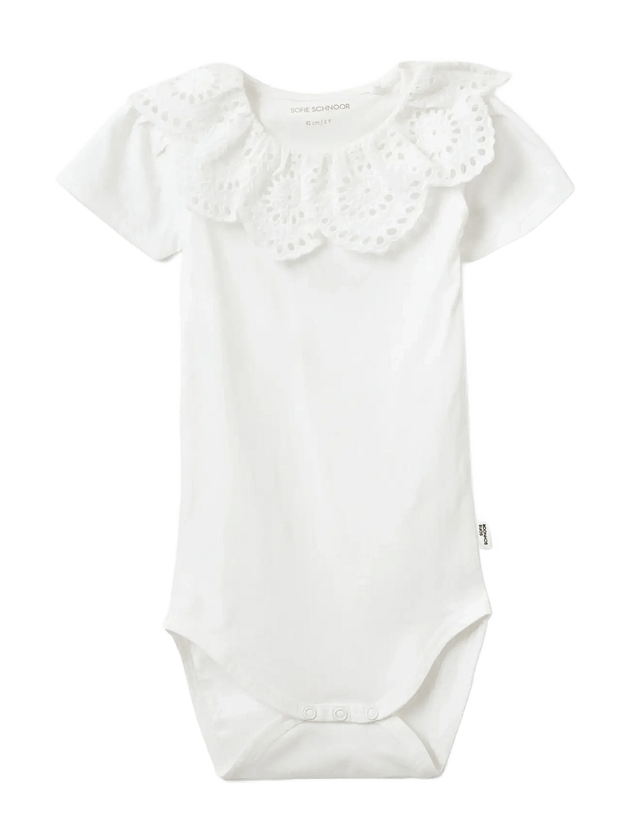 Sofie Schnoor Baby and Kids - DicteBK Bodystocking - bodies à manches courtes - snow white - 0