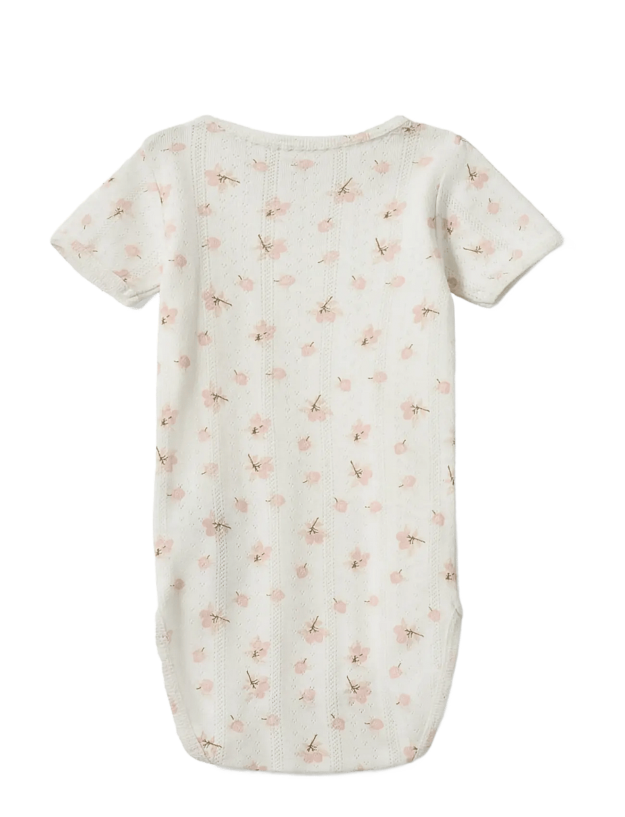 Sofie Schnoor Baby and Kids - DicteKB Bodystocking - kortærmede bodyer - off white - light pink - 1