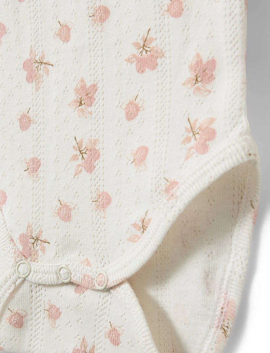 Sofie Schnoor Baby and Kids - DicteKB Bodystocking - kortærmede bodyer - off white - light pink - 2