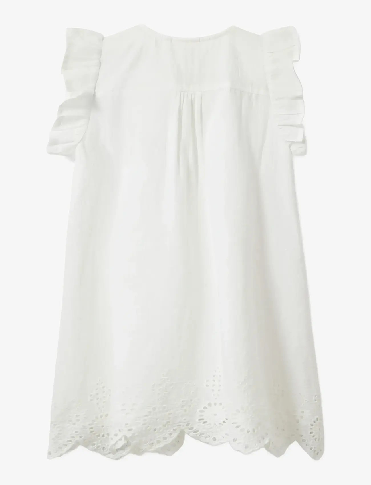 Sofie Schnoor Baby and Kids - IvaloKB Dress - short-sleeved baby dresses - snow white - 1