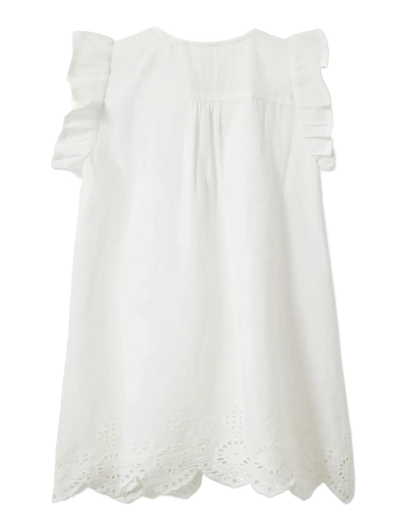 Sofie Schnoor Baby and Kids - IvaloKB Dress - kurzärmelige freizeitkleider - snow white - 1