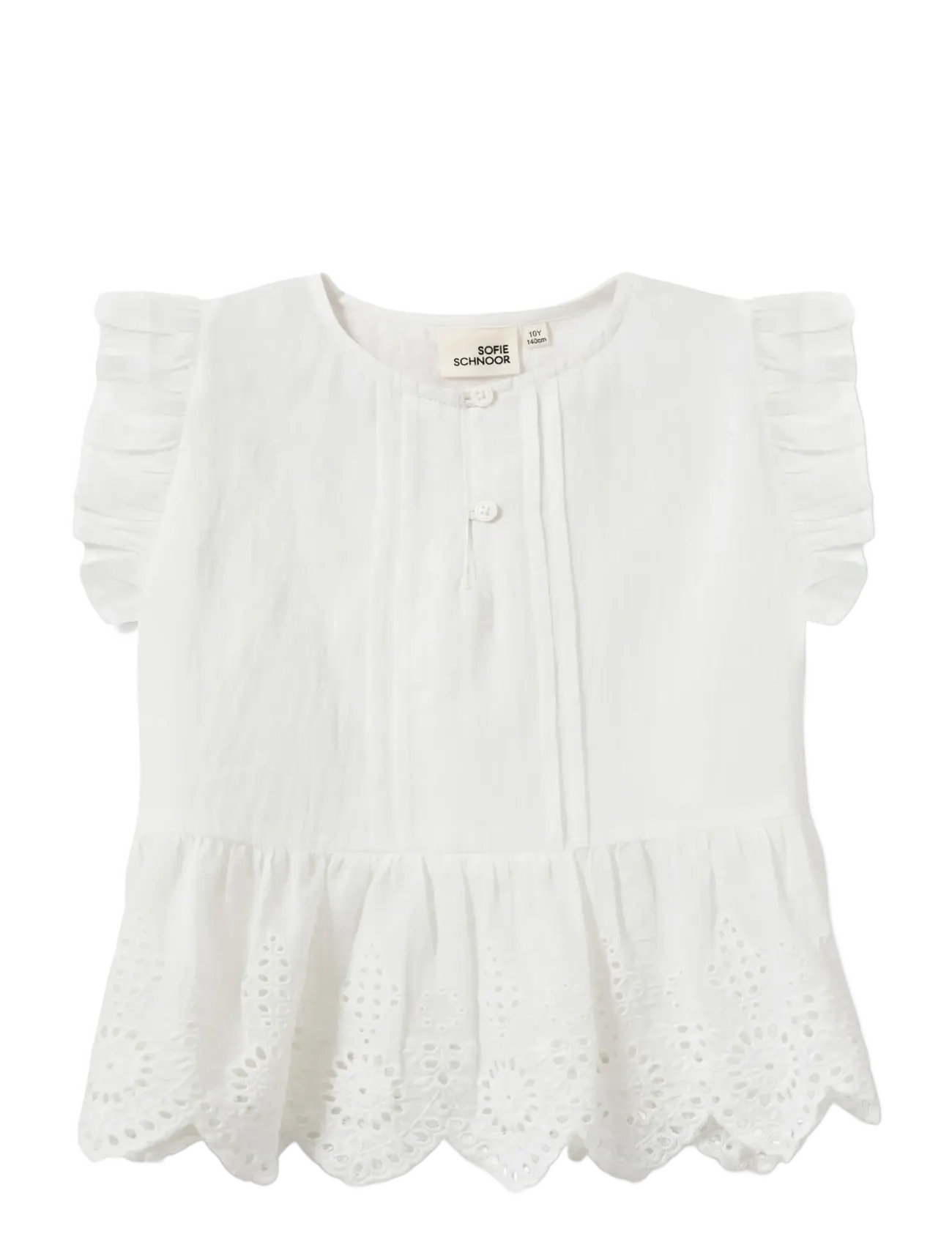 Sofie Schnoor Baby and Kids JuiletteKB Blouse - Kläder - SNOW WHITE / white