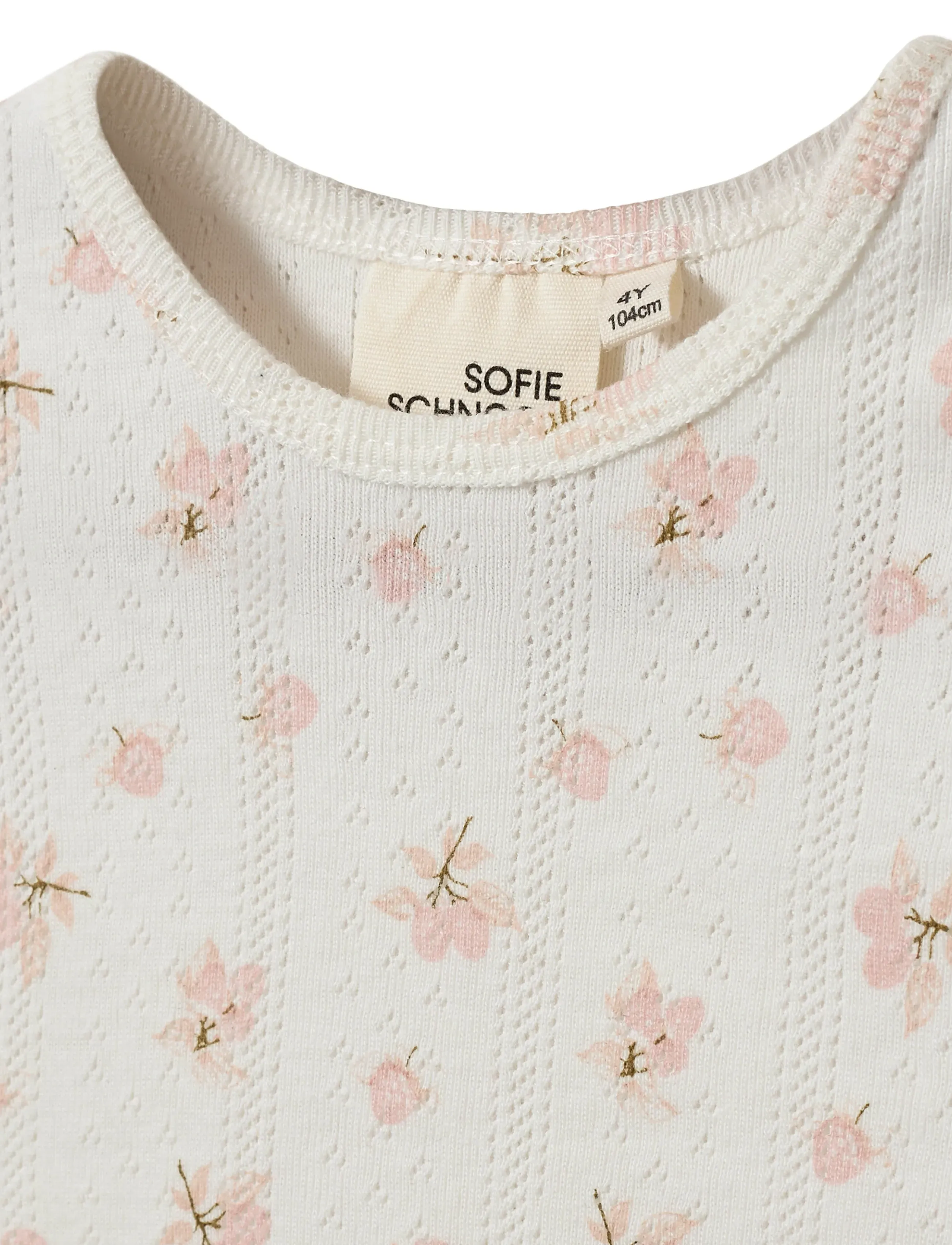 Sofie Schnoor Baby and Kids - PiperKB T-shirt - t-shirts - off white - light pink - 2
