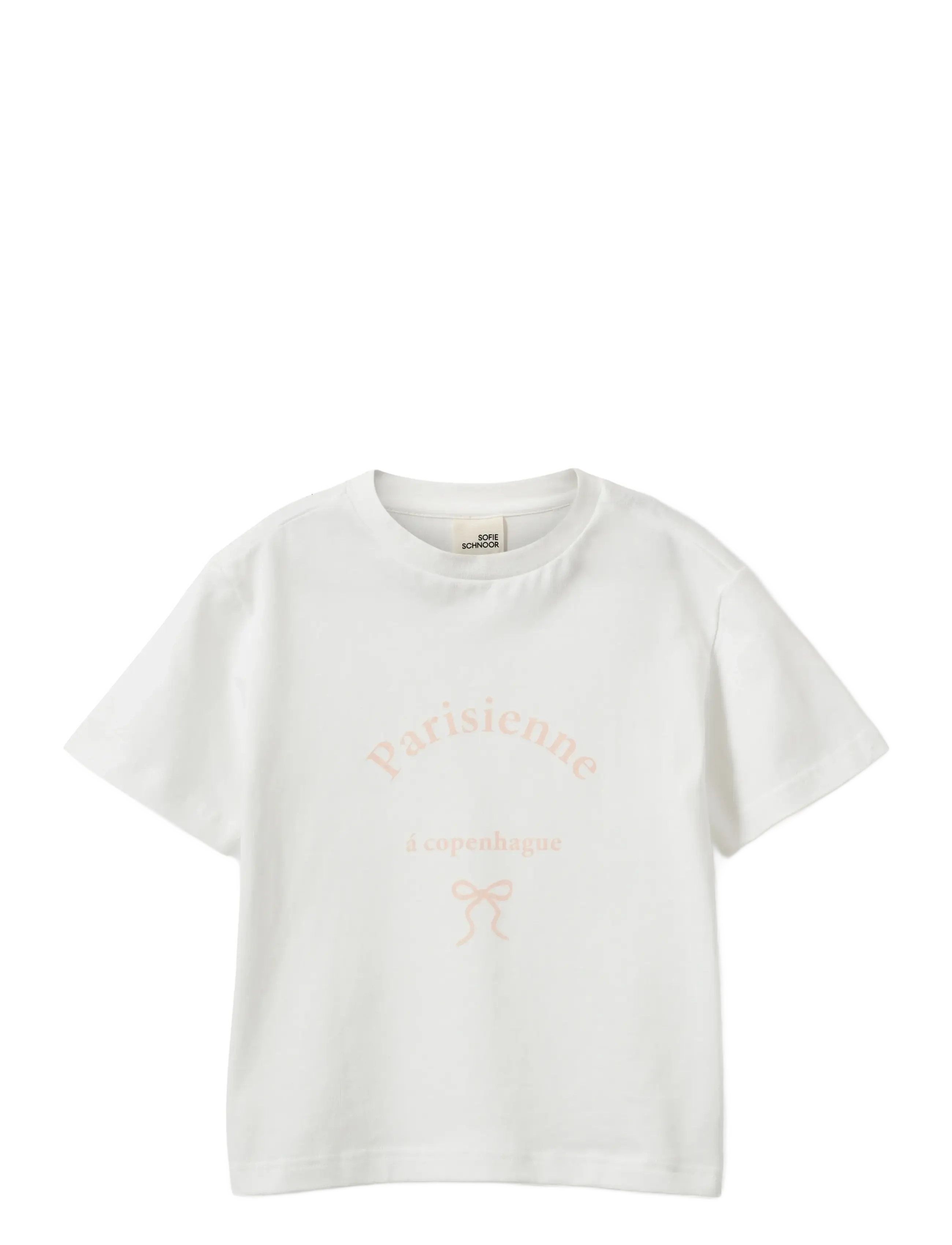 Sofie Schnoor Baby and Kids Astakb T-Shirt, 110, T-shirts, Creme - Short-sleeved, Kinder