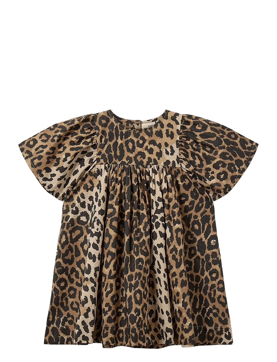 Sofie Schnoor Baby and Kids - LissieKB Dress - kortærmede hverdagskjoler - leopard - 0