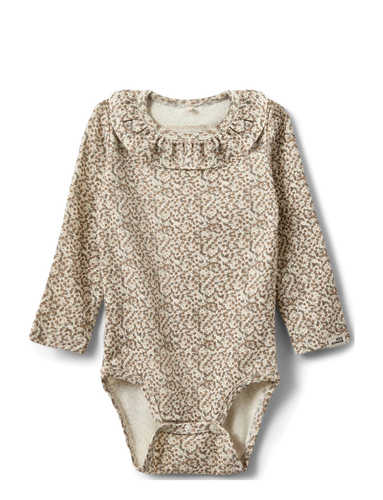 Sofie Schnoor Baby and Kids Dictekb Bodystocking, 62, Bodys, Creme - Long-sleeved, Kinder