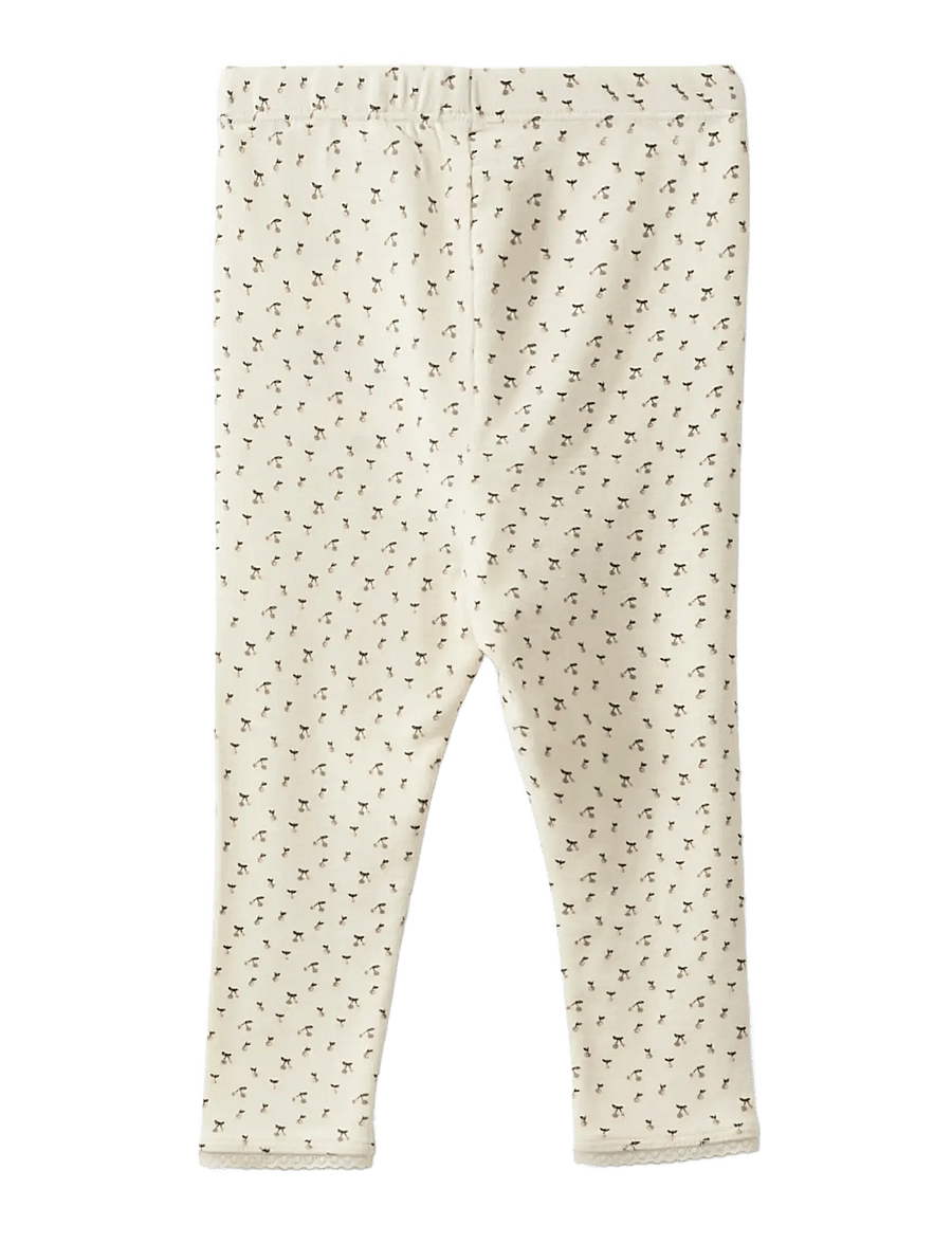 Sofie Schnoor Baby and Kids - NALINEKB LEGGINGS - leggings - off white aop cherry - 1