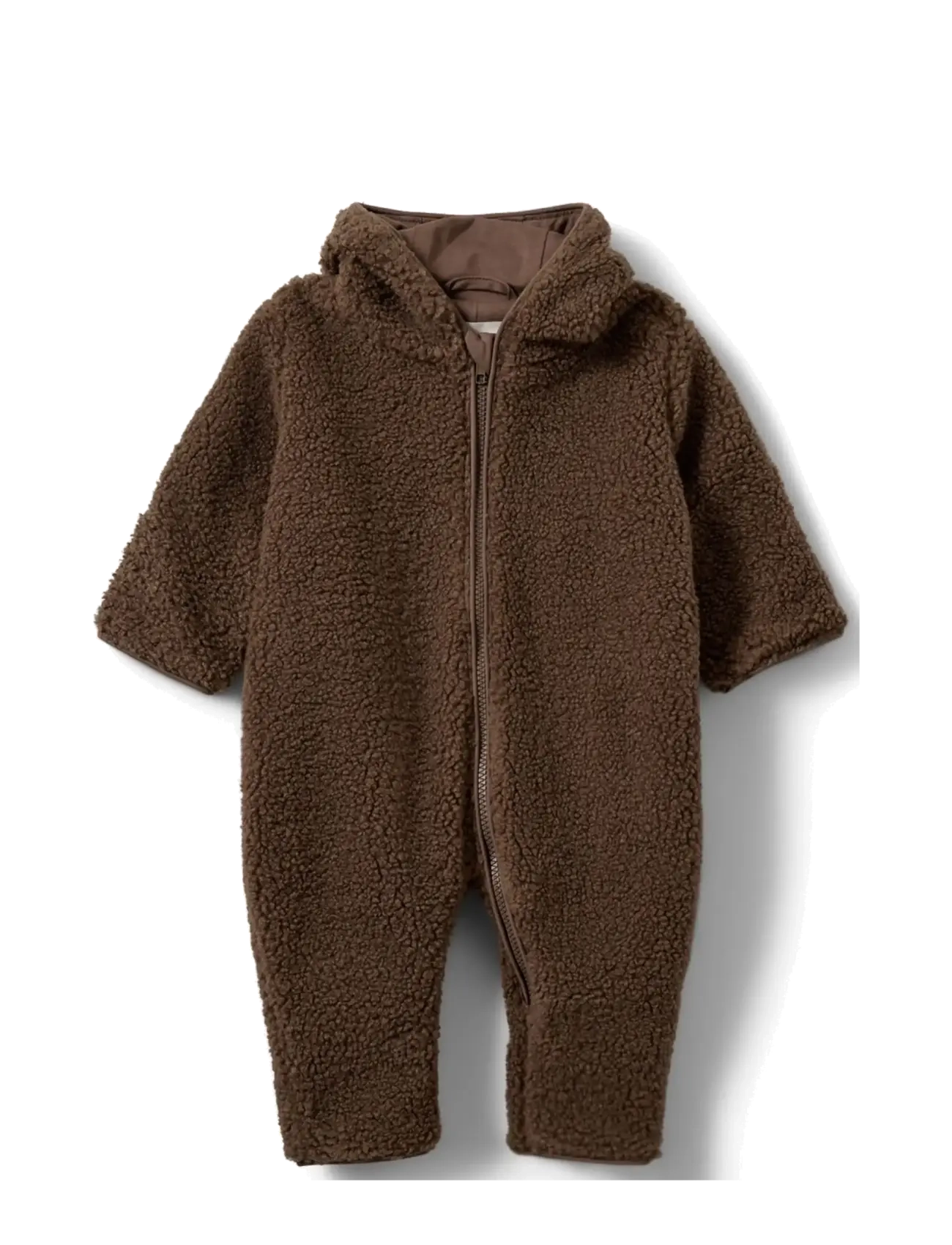 Sofie Schnoor Baby and Kids Pixikb Jumpsuit, Børn, Baby Hætte Teddy Dragt, Brun, Str: 74