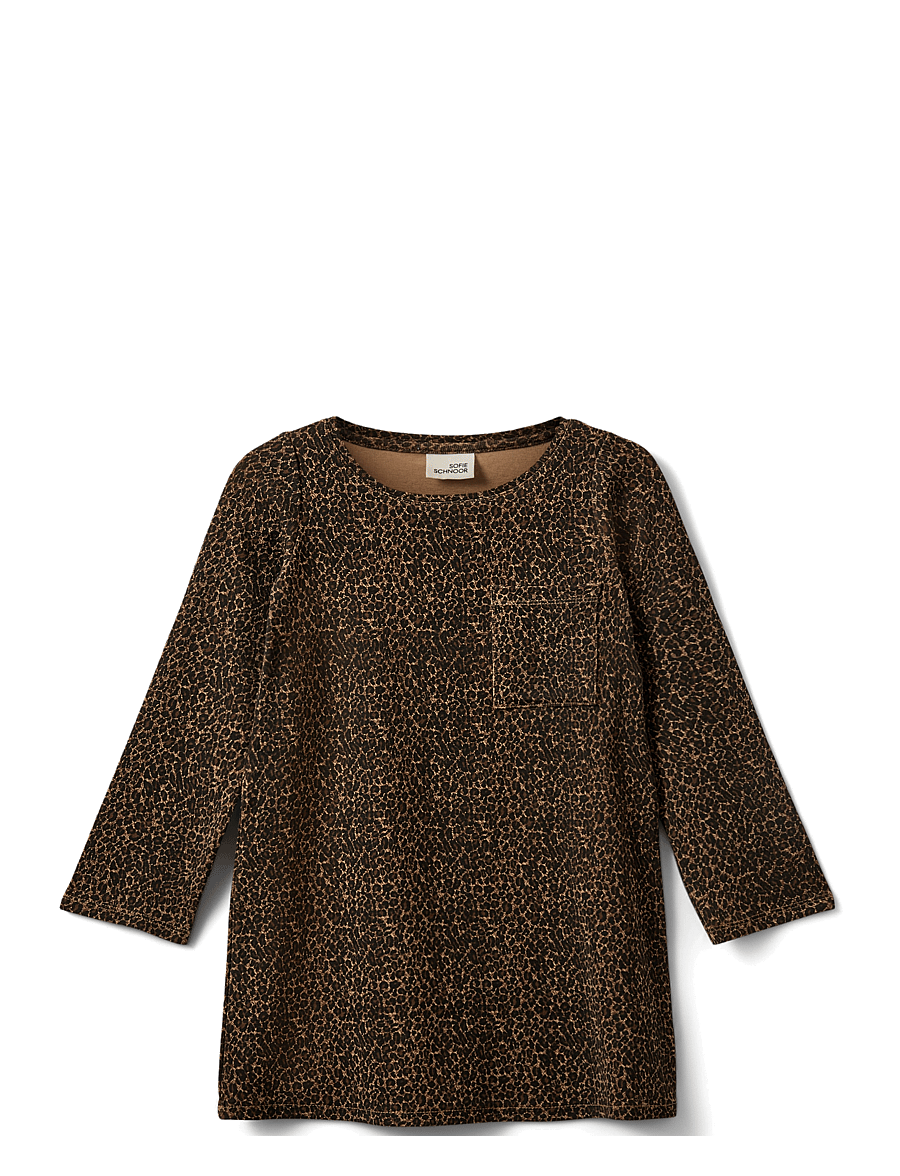 Sofie Schnoor Baby and Kids - ETTAKB DRESS - langærmede babykjoler - leopard - 0