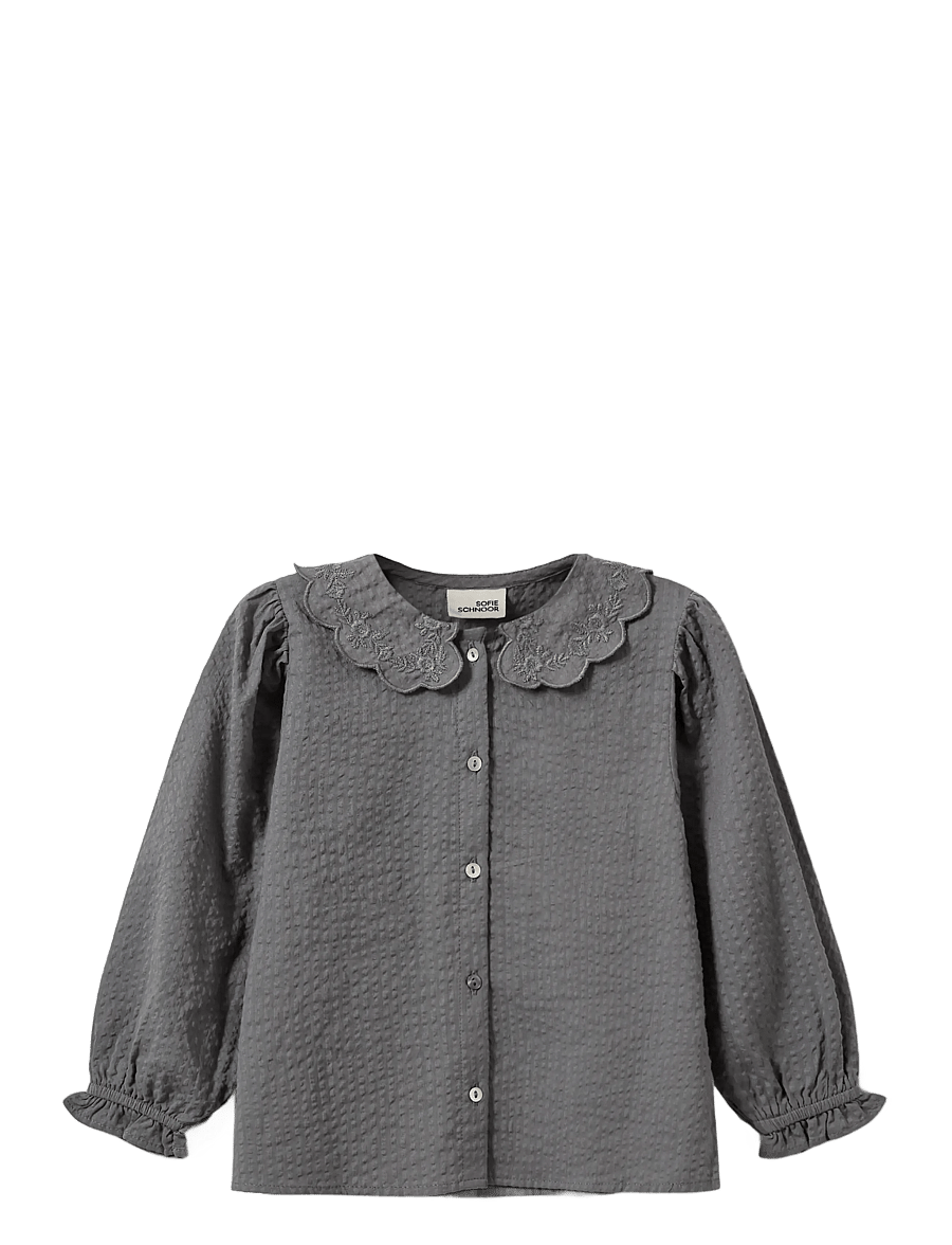 Sofie Schnoor Baby and Kids - ALMINAKB BLOUSE - bluser & tunikaer - dark grey - 0