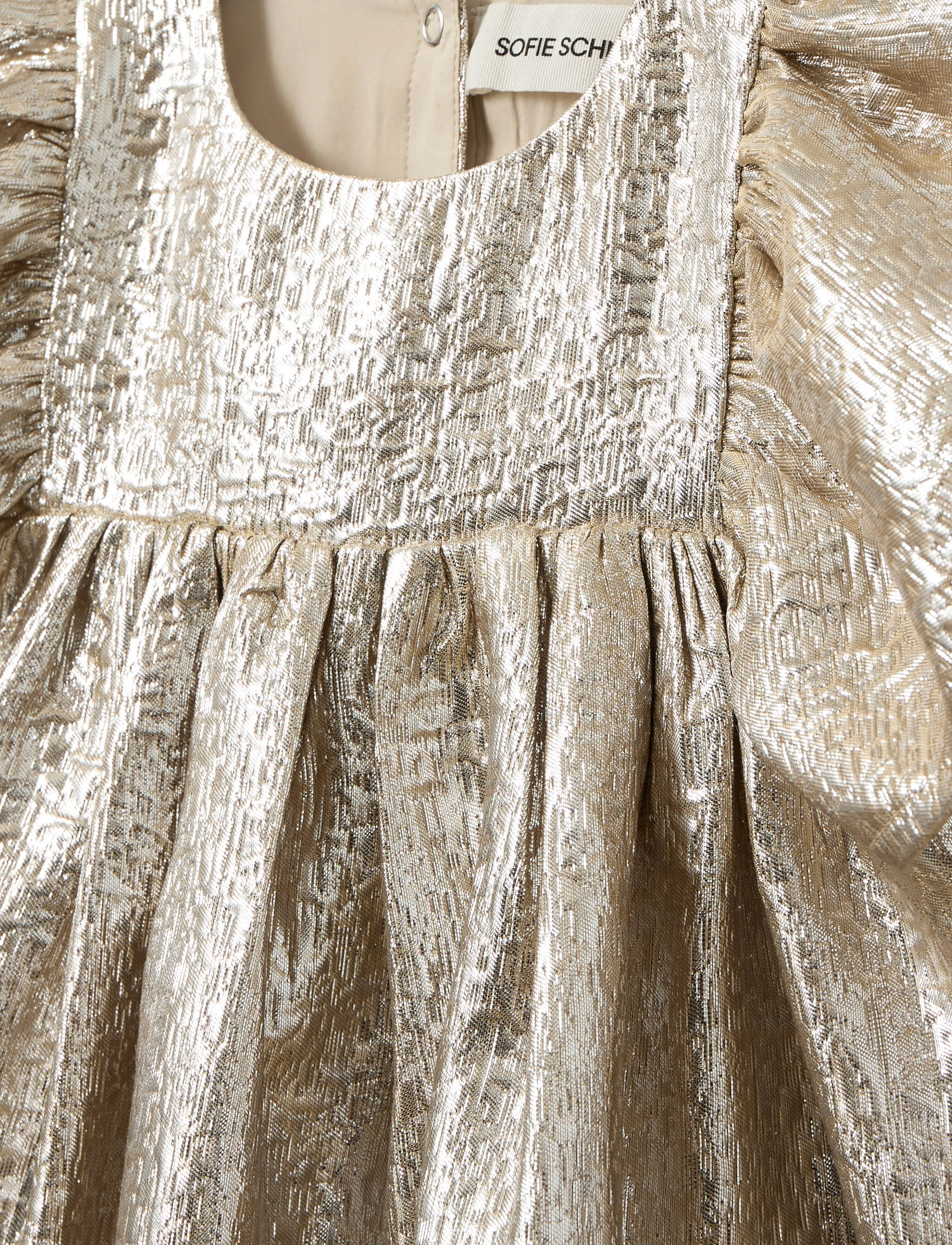 Sofie Schnoor Baby and Kids - LISSIEKB DRESS - partydresses - light gold - 2
