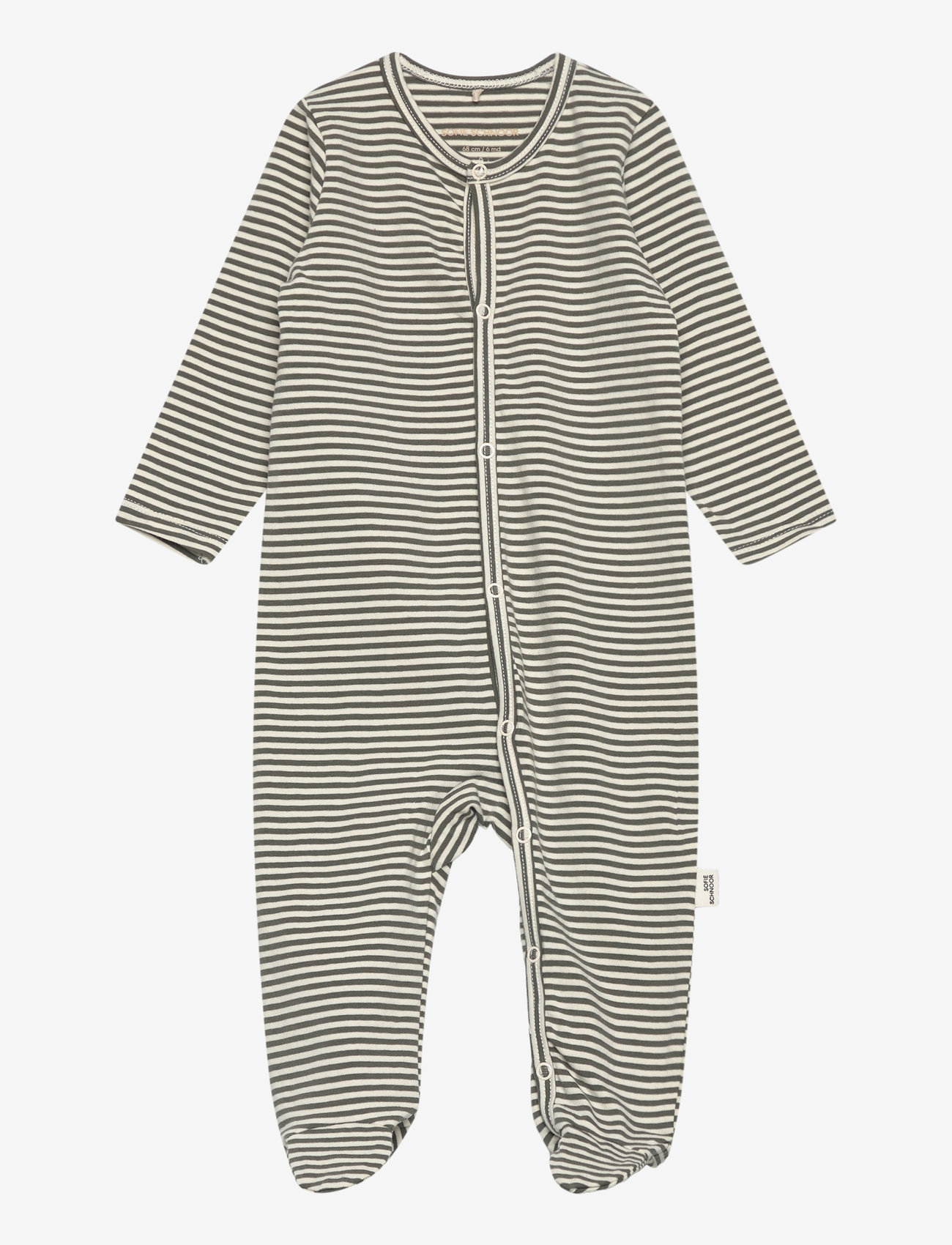 Sofie Schnoor Baby and Kids - VIKASSB JUMPSUIT - langærmede heldragter - green striped - 0