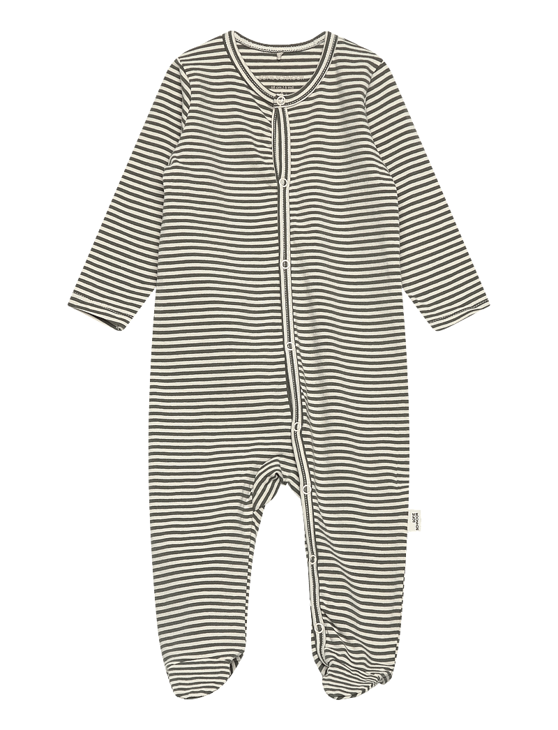 Sofie Schnoor Baby and Kids - VIKASSB JUMPSUIT - langærmede heldragter - green striped - 0