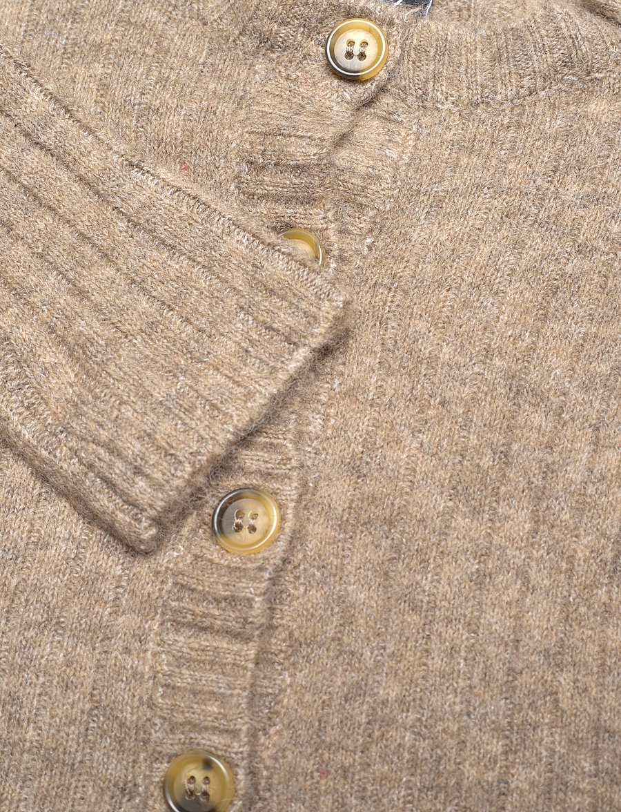 Sofie Schnoor Baby and Kids - Knit - cardigans - brown melange - 2