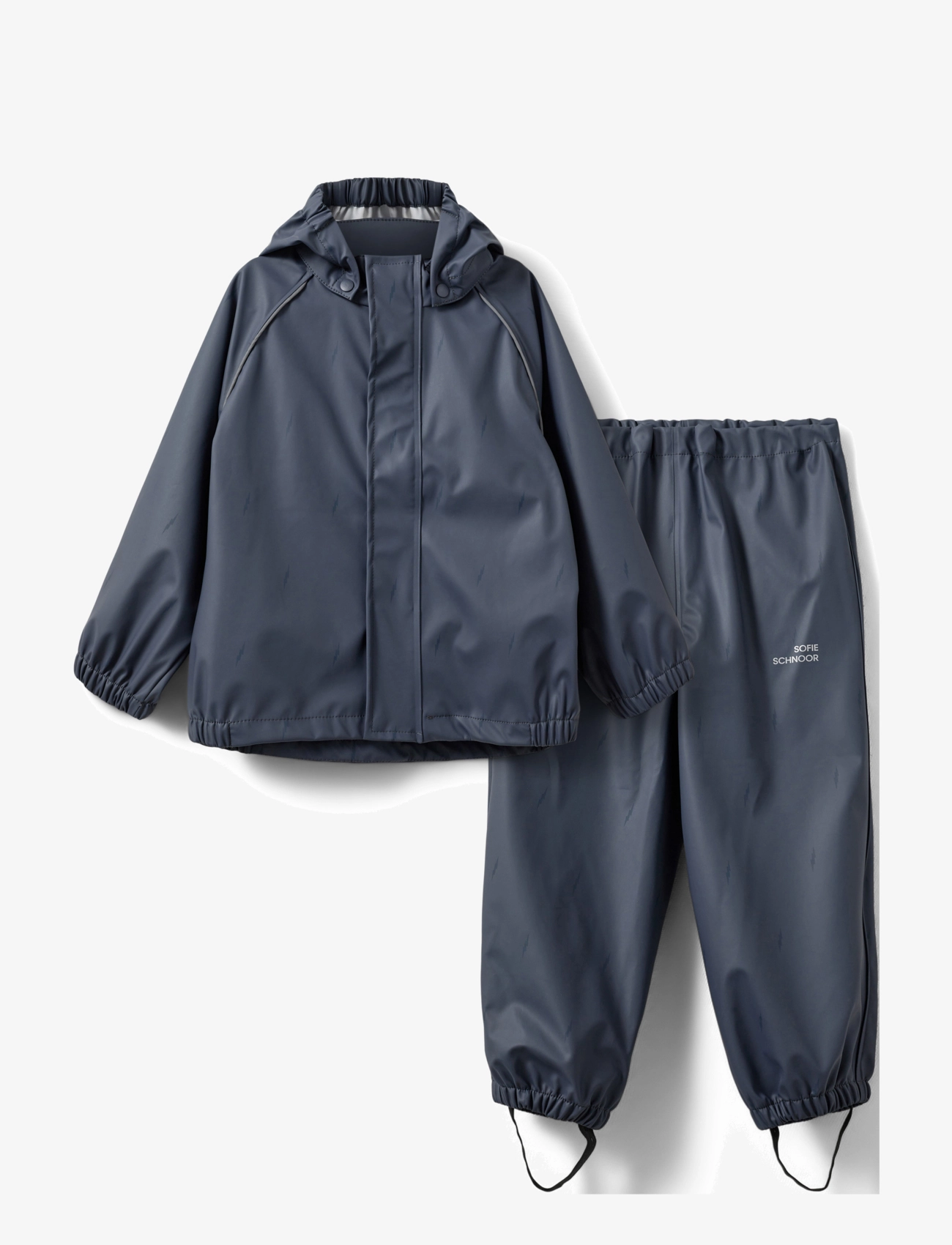Sofie Schnoor Baby and Kids Benjaminsk Rain Suit, Børn, Regnsæt, Navy, Str: 104