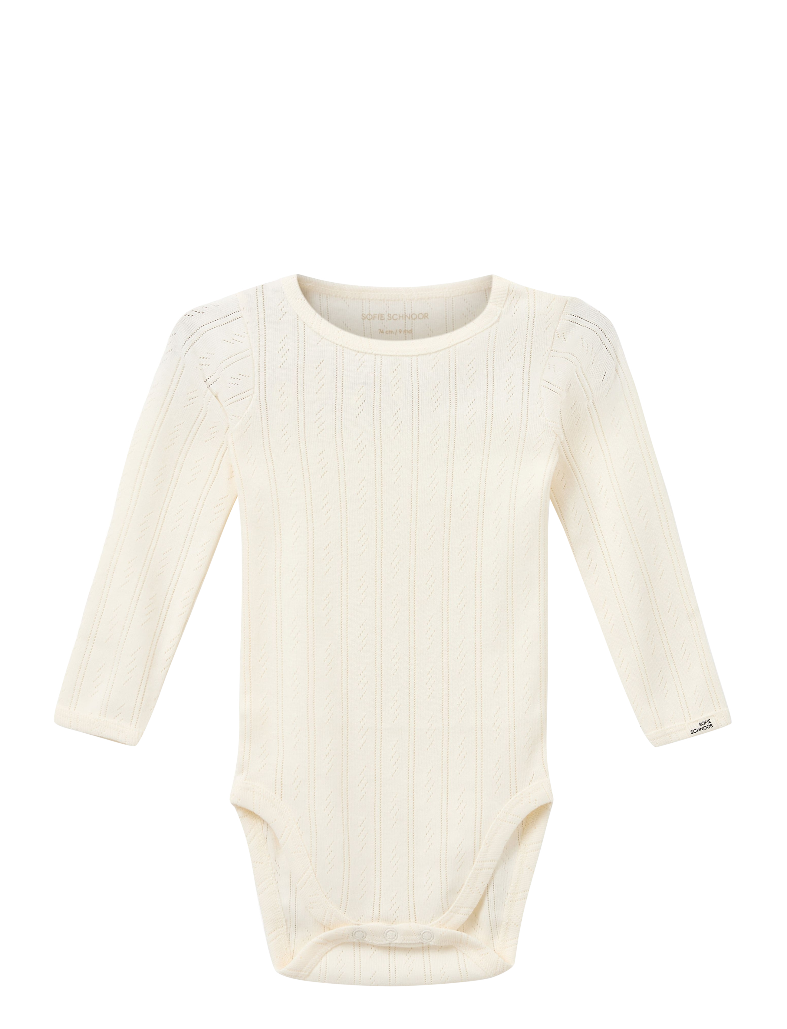 Sofie Schnoor Baby and Kids Dictesb Bodystocking, 62, White, Bodys > Langærmede, Børn