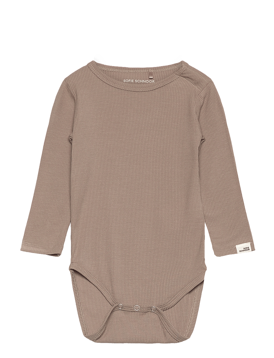 Sofie Schnoor Baby and Kids - DICTESB BODYSTOCKING - langärmelige bodys - dark sand - 0