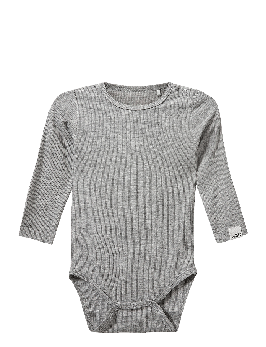 Sofie Schnoor Baby and Kids - DICTESB BODYSTOCKING - langärmelige bodys - grey mel - 0