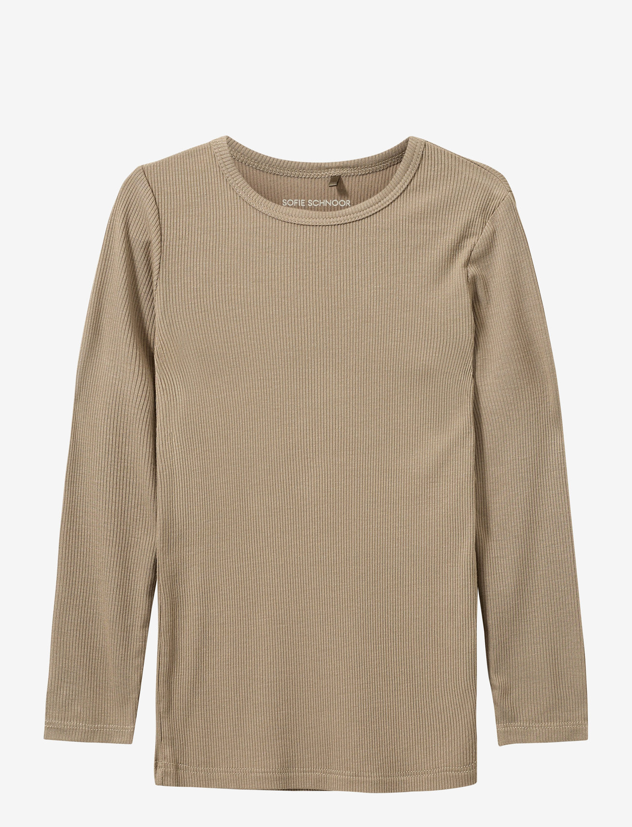 Sofie Schnoor Baby and Kids - PETRICIASB T-SHIRT LONG SLEEVE - langærmede t-shirts - dark sand - 0