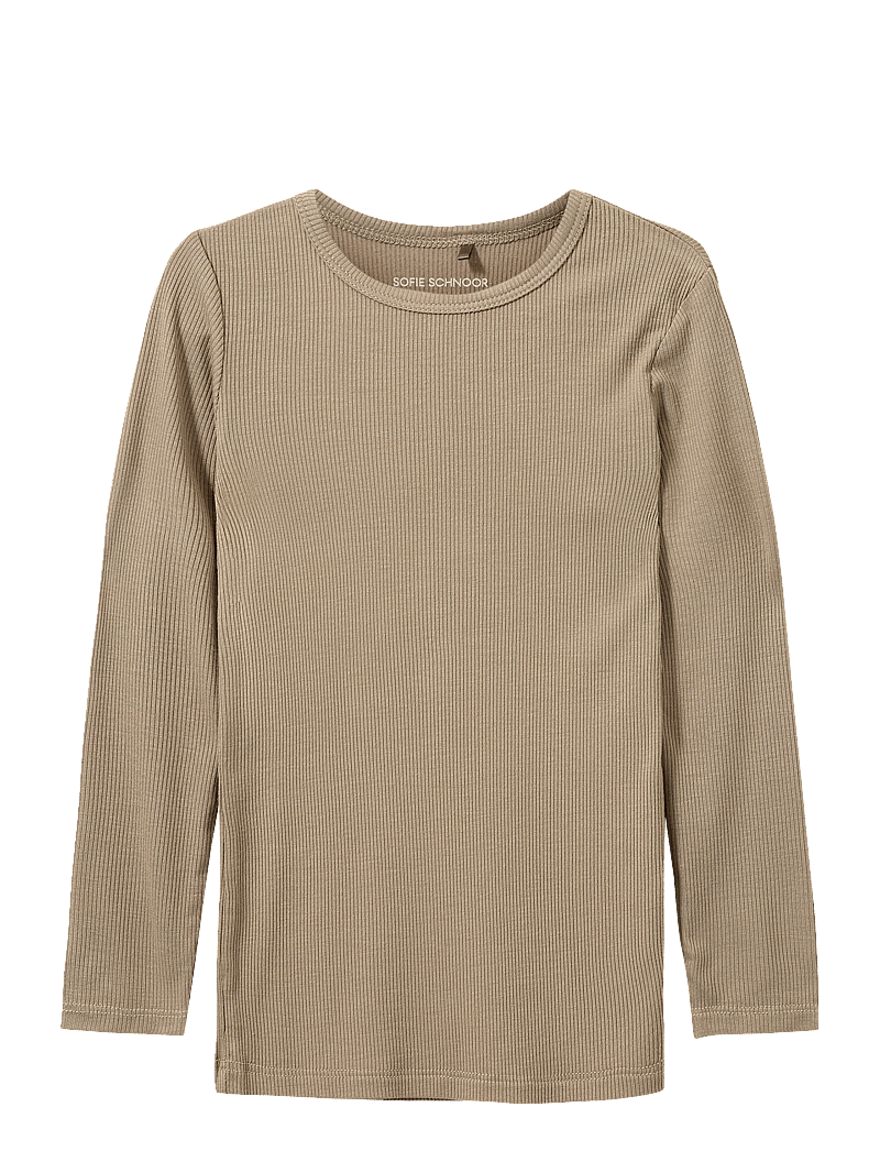Sofie Schnoor Baby and Kids - PETRICIASB T-SHIRT LONG SLEEVE - pikkade varrukatega t-särgid - dark sand - 0