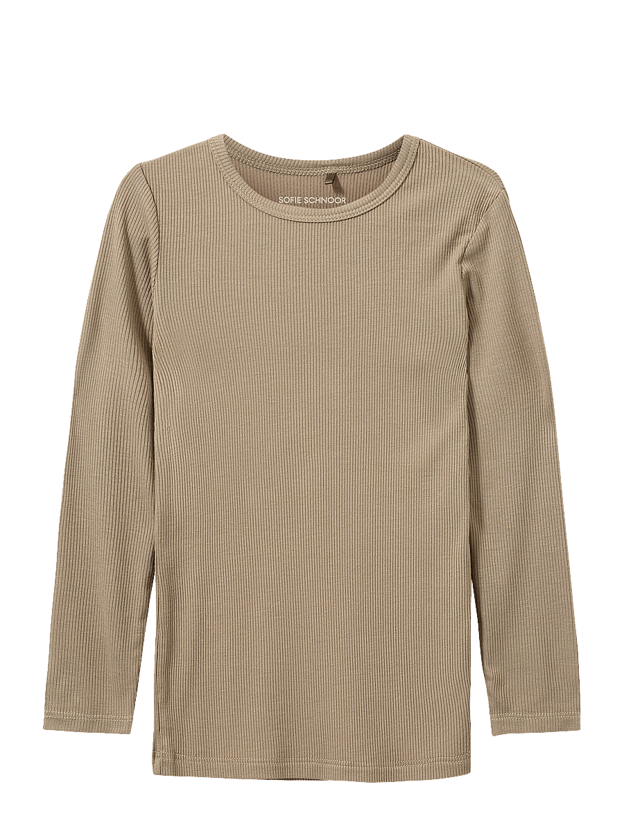 Sofie Schnoor Baby and Kids - PETRICIASB T-SHIRT LONG SLEEVE - langärmelig - dark sand - 0