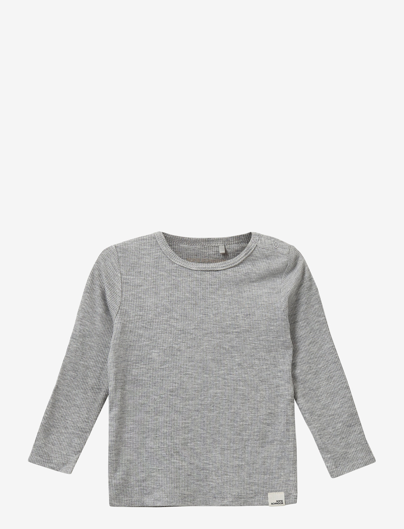 Sofie Schnoor Baby and Kids - PETRICIASB T-SHIRT LONG SLEEVE - langærmede t-shirts - grey mel - 0