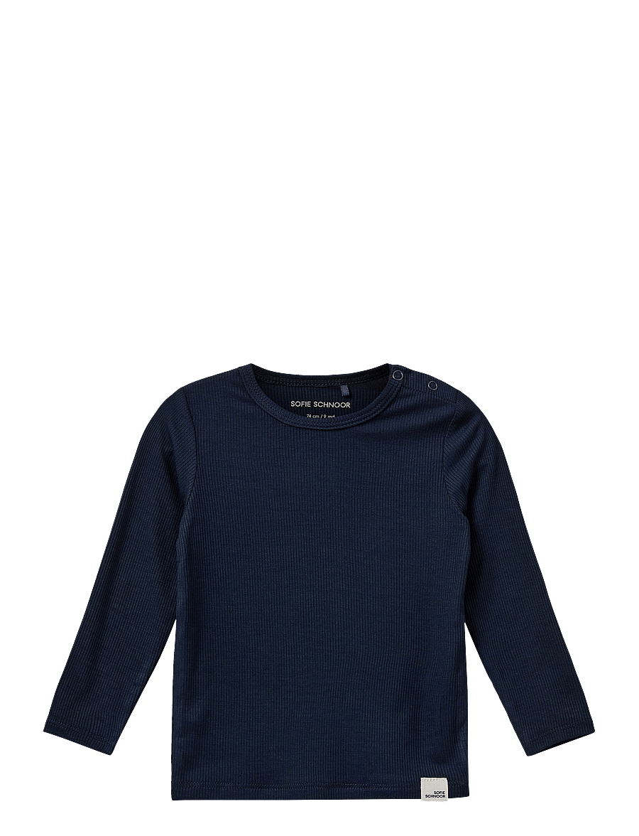 Sofie Schnoor Baby and Kids - PETRICIASB T-SHIRT LONG SLEEVE - pikkade varrukatega t-särgid - navy blue - 0