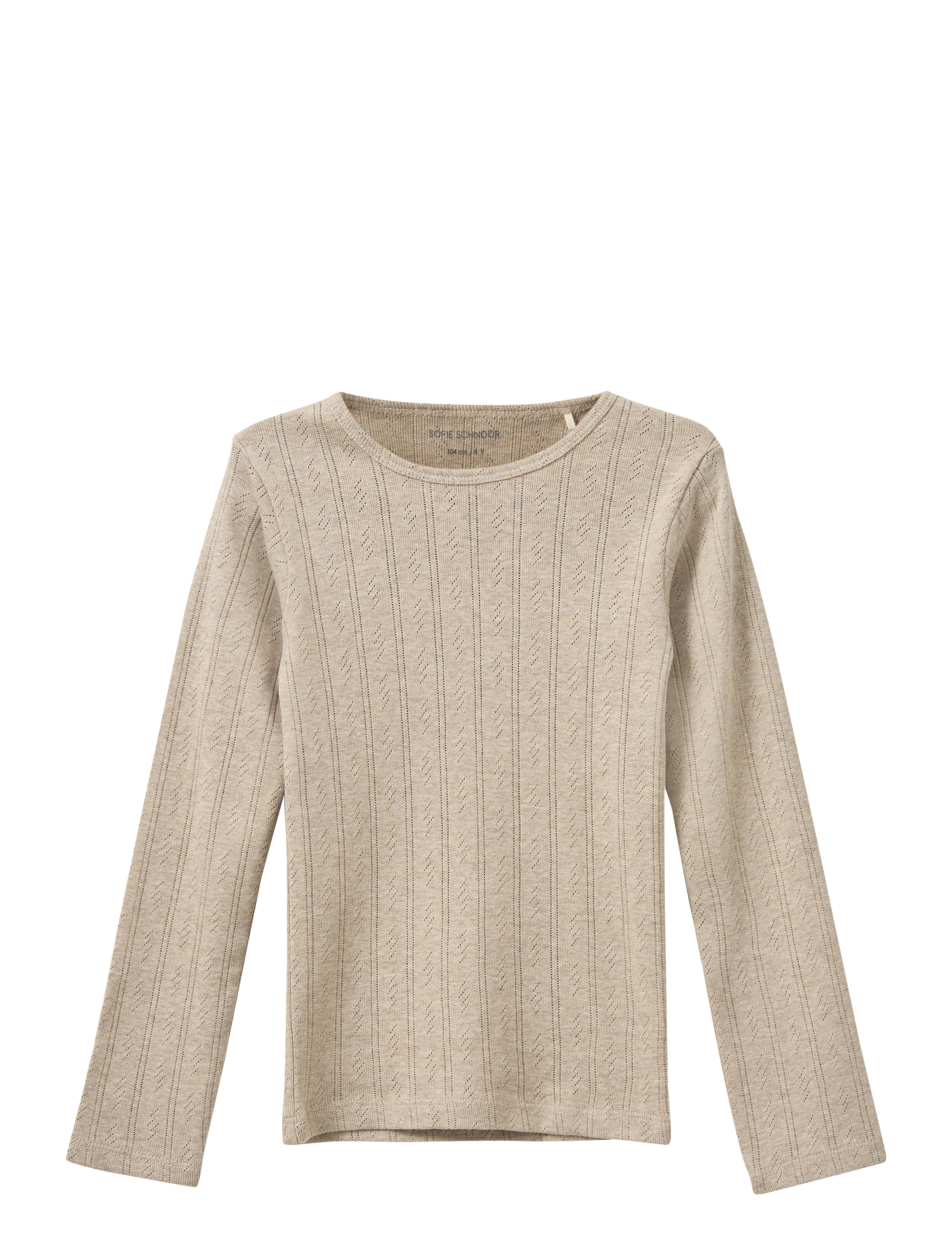 Sofie Schnoor Baby and Kids PETRICIASY POINTELLE LONGSLEEVE TEE - Kläder - BEIGE / beige